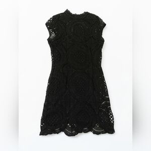 Black Lace Overlay Dress with Slip – Elegant Cocktail / Occasion Dress